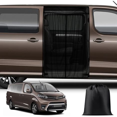 Moustiquaire Magnétique Personnalisée pour 2016-2025 Citroën Jumpy pour Porte Latérale, Moustiquaire Van pour Porte Latérale, Moustiquaire avec Fermeture éclair sur Porte Centrale,Seule Couche-pour Ju (1/5)