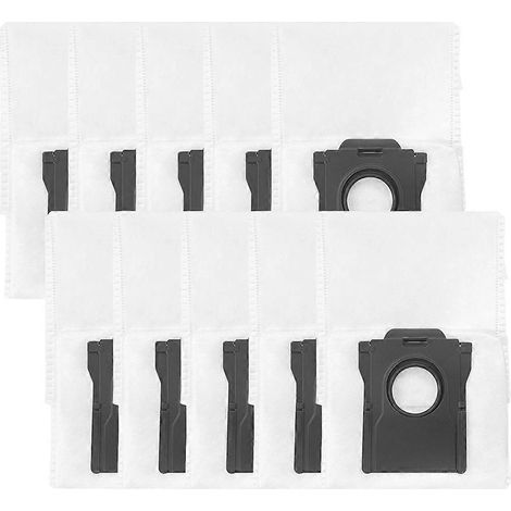 10pcs Aspirateur Dust Bags Fit pour Dreame X60 Max Ultra Complete / X60 Ultra / X60 Master Aspirateur Accessoires (1/5)