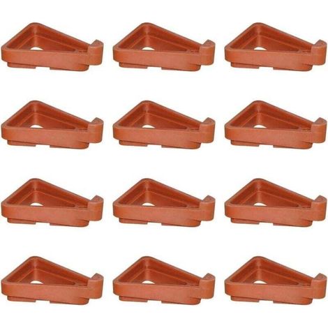 Pied de Pot de Fleurs Triangle, 12 Pièces Pieds de Pot de Fleurs Invisibles, Pieds Pot en Plastique, Bout Pot de Fleur Convient Aux Plantes Jardin Intérieures et Extérieures (1/4)