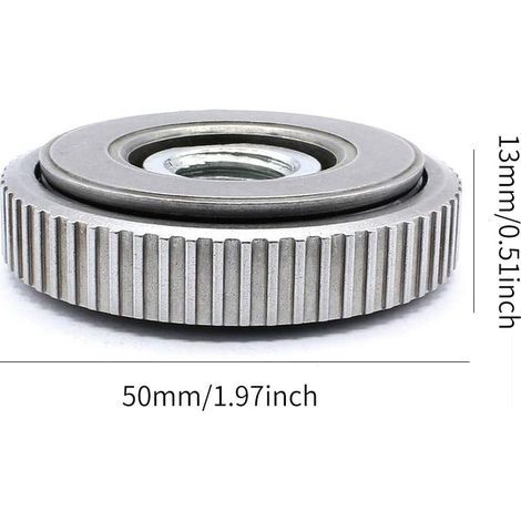 Winkelschleifer Schnellspanner/Schnellverschluss/Schnellspannmutter M 14 für alle Winkelschleifer, 1/2 Stück für Winkelschleifer - Zubehör zum schnellen Anbringen und Lösen (1/4)