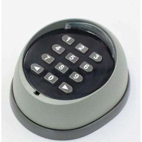 Teclado metálico para abrepuertas de garaje, XU, teclado de código variable de 433 MHz, teclado de control de acceso de alta calidad para puertas de garaje, negro y gris (colores aleatorios) --Crezuo