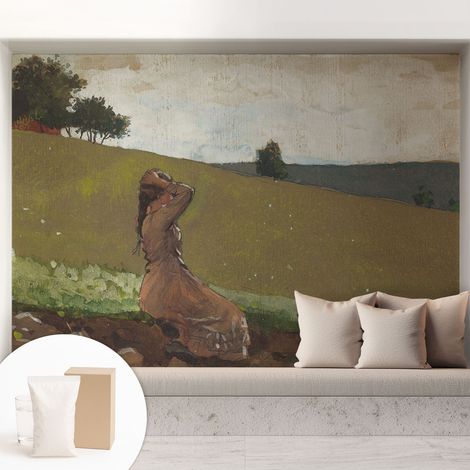 Papier peint intissé décoratif pour chambre et salon Design moderne à poser facilement - Colle incluse gratuite Scène paisible 208x146 cm (1/5)