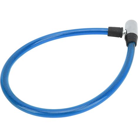 Câble antivol robuste pour vélo acier durable portable large application facile à utiliser serrure à câble pour vélo moto portail bleu (1/5)