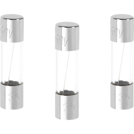 Debflex 715866 - Confezione da 3 fusibili in vetro Fusion Rapido, 5 x 20 3 A, 250 V