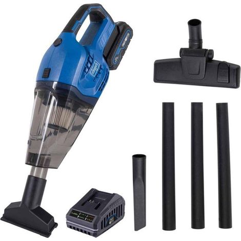 Aspirateur à main et balai sans fil SCHEPPACH C-HVC150-X 20 V Cyclonique 0,5 L Bleu (1/5)