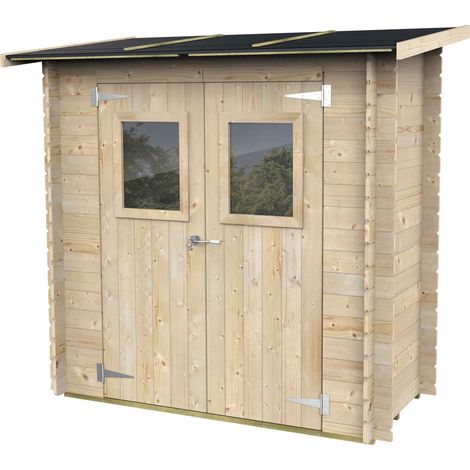 casetta in legno da giardino alce "hobby" in abete 198x98x197 cm (1/10)