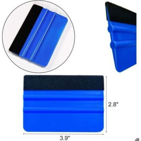 Outils de Film pour Papier peint,Raclette pour Pose Adhesif,avec Squeegee au Silicone,Couteau Universel et des Lames,1.5m Mètre Rub (1/5)