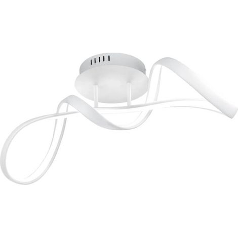 Plafonnier moderne LED intégré Perugia blanc RL 60cm (1/3)