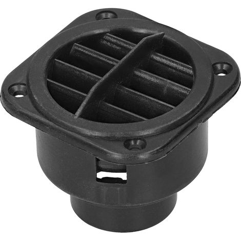 Sortie d'air de chauffage 75mm carrée, Grille d'aération orientable 360° en plastique pour automobile (1/5)
