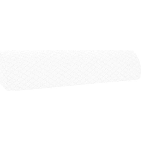 Leg Pillow Plain White 52 x 20 x 12 cm Memory Foam vidaXL
