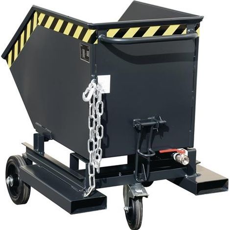 Bauer Späne-Kastenwagen SKW-ET 250, lackiert, Schwarzgrau (1/2)