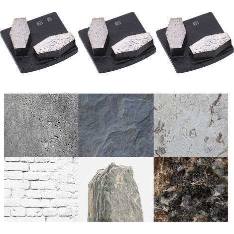 Blocs de meulage diamantés pour le meulage de dents diamantées à queue d'aronde noires dans le béton cimenté n° 16 (1/5)