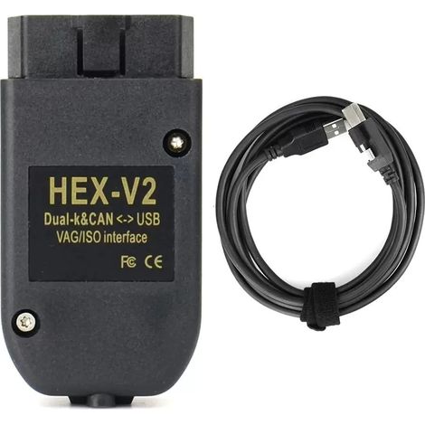 Interface de Diagnostic VCDS HEX-V2 pour Audi Volkswagen Seat Skoda - Système de Diagnostic et Programmation Complet avec -Alovez