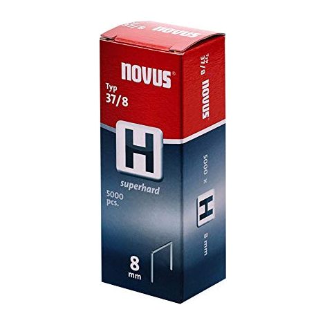 Punti metallici Novus h 37 10 6 mm zincati super resistenti (1/4)
