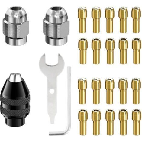 Gabarit de serrage, pince en laiton, pince fixe, 20 pièces, mandrin de perçage, adaptateur SDS, mandrin auto-serrant, mandrin en laiton de précision à dégagement rapide, outil de serrage