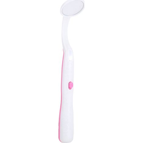 Miroir buccal professionnel pour l'inspection des dents, outil de soins dentaires avec lumière LED rouge (1/5)