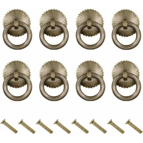 Poignée Meuble 8 Pièces Boutons de Porte Bouton de Porte Cuisine Poignées de Tirage Antique Poignée de Tiroir Vintage avec Vis Bouton de Meuble pour Décoration Rétro Placards Bouton (1/5)