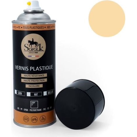 Pintura plástica de alta resistencia (aerosol) - SOFOLK - SOFOLK - Beige brillante - 400 ml - Interior/exterior (1/2)
