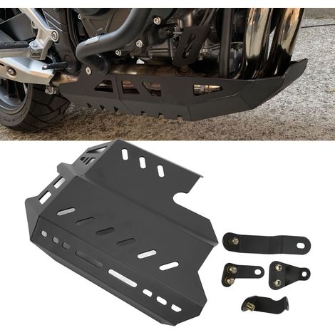Pièces de moto, plaque de protection moteur et châssis, Honda CB500X 2019-2021 (livrée avec du coton perlé), noir.