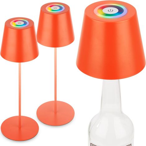 LED Tischlampe Akku LED Tischleuchte Dimmbar Kabellos Terrasse RGB Touch (1/5)