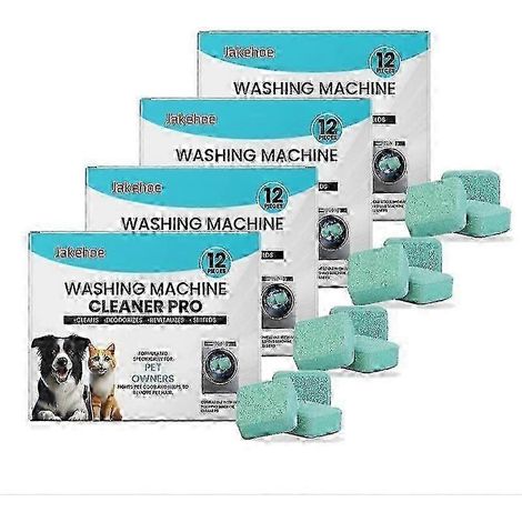 2026+1-5x Pastilles nettoyantes en profondeur pour lave-linge - Élimination des odeurs et détartrage, paquet de 12jsat (1/5)