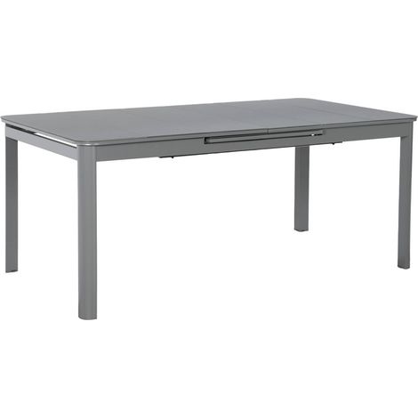 sweeek - Ausziehbarer Gartentisch aus Aluminium 180/240,5cm für 8 Personen