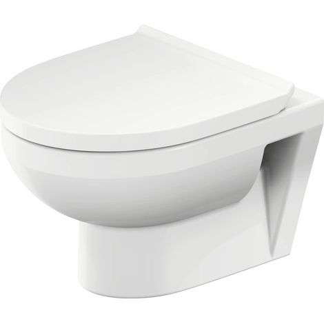 Duravit Wand WC spülrandlos DuraStyle Basic Tiefspüler weiß inkl. WC Sitz (1/3)
