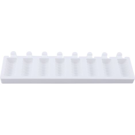 Moule à dessert glacé en silicone blanc à 8 cavités - Outil de cuisine (1/4)