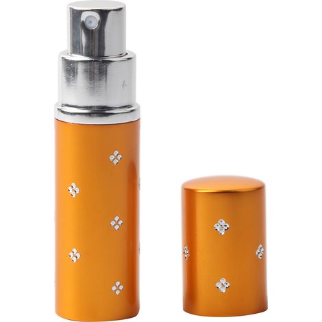 Flacon à parfum rechargeable en aluminium 10ml, atomiseur vide portable doré pour lotions et parfums (1/5)