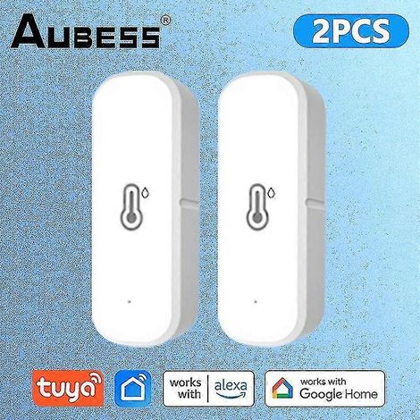 Capteur de température et d'humidité Tuya Wifi, thermomètre intérieur, scénarios domotiques, connexion intelligente, partage de contrôle (1/5)