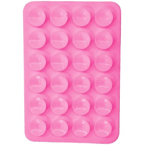 Lot de 5 supports adhésifs à ventouse en silicone pour coques de téléphone, compatibles avec les coques iPhone et Android, support mains libres pour téléphone portable, rose (1/4)