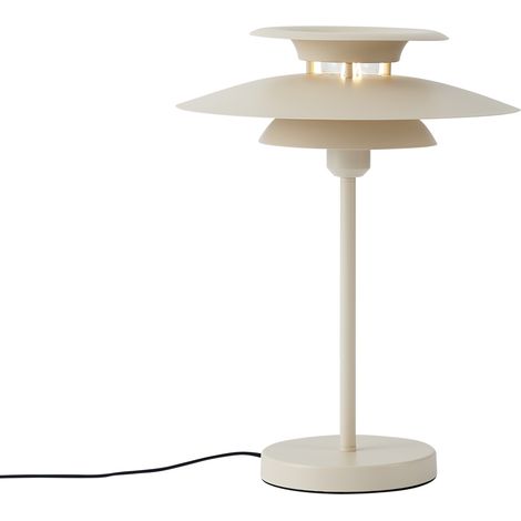 QAZQA Retro-Tischleuchte Beige Stahl 45cm - Pauly