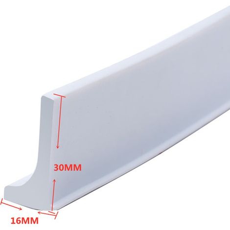 Bande De Rétention D Eau - Joint Étanche En Silicone Pour Séparation Humide/Sec - Pour Douche À Ras Du Sol - 30 mm H × 50/100/200/300 cm (1/3)
