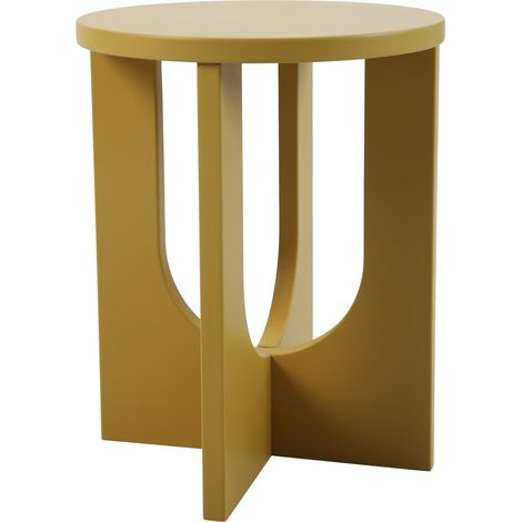 Tavolino laterale 50 x 40 cm MDF giallo senape 030010926