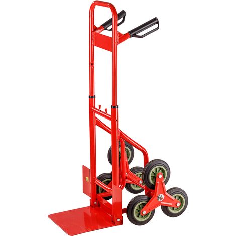 Stahlrohr Treppenkarre 3-Räder Transportkarre Treppensteiger Sackkarre 120kg (1/5)