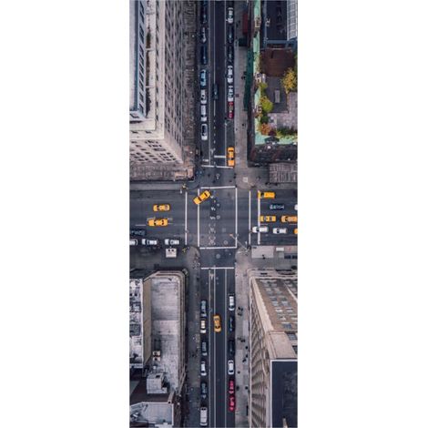 Panneau mural douche en alu-composite VIPANEL - Paysage Urbain Décor New York - Finition Brillant - 100x255cm (1/5)