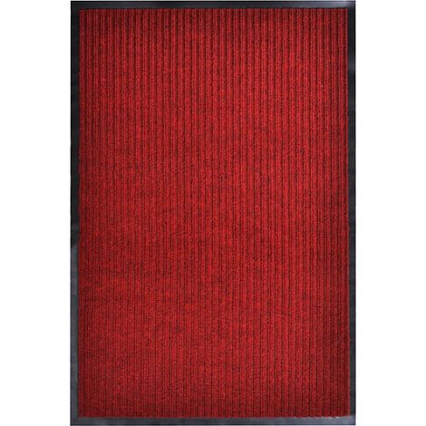 Paillasson Tapis de salon Style Moderne - Tapis de sol Rouge 120x220 cm PVC BV109676 - BonneVie (1/5)