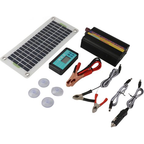 30-W-Polykristallin-Silizium-Solarmodul-Set mit MPPT-Laderegler (DC 12 V auf AC 220 V) und 1000-W-Wechselrichter (1/5)