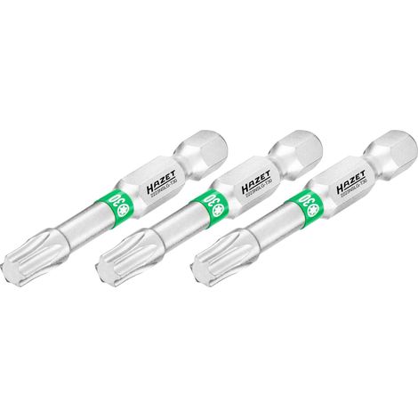 Embout-tournevis (bit) Hazet 2223NSLG-T30/3, hexagone massif 6,3 (1/4 pouce), profil TX intérieur, T30, nombre d'outils : 3 (1/4)
