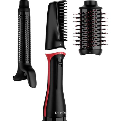 Revlon RVDR5333E Spazzola ad aria calda Nero, Rosso con arricciacapelli (1/4)
