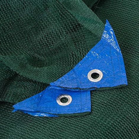 Telo Antispina Rete per raccolta Olive 4X8 mt 90 gr mq CON Apertura Colore Verde con Angoli Rinforzati (1/5)