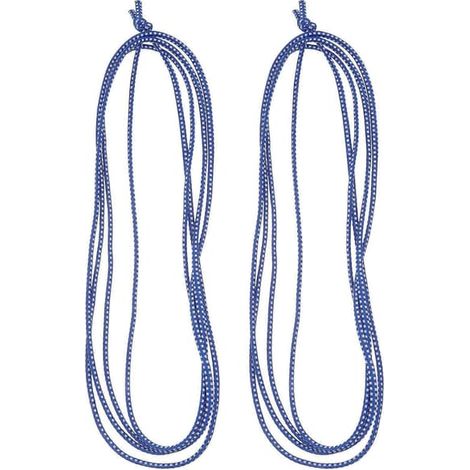 Ecleanfy - Lot de 2 cordes à sauter pour enfants, élastiques de saut pour étudiants, en extérieur, bleues, 300 cm (1/4)