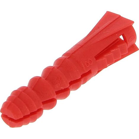 RAM – Cheville plastique Ø8 pour tout type de support – Lot de 100 unités – Expansion rapide avec ailettes anti-rotation – Charge maximale élevée