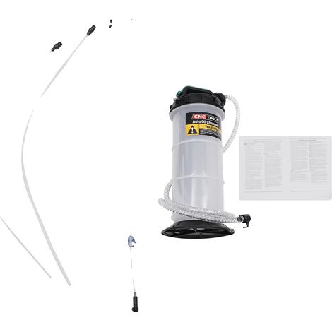 Bomba extractora de aceite, capacidad de 5,3 L, 4 mangueras de succión, 5,3 L, UE (1/2)