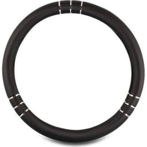 COUVRE VOLANT  CHROMELINE  NOIR
