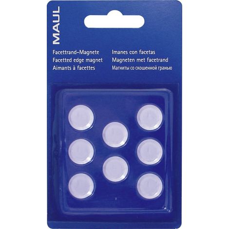 Maul Aimant MAULpro (Ø x H) 15 mm x 7 mm rond blanc 8 pc(s) 6175202 D083441 (1/2)