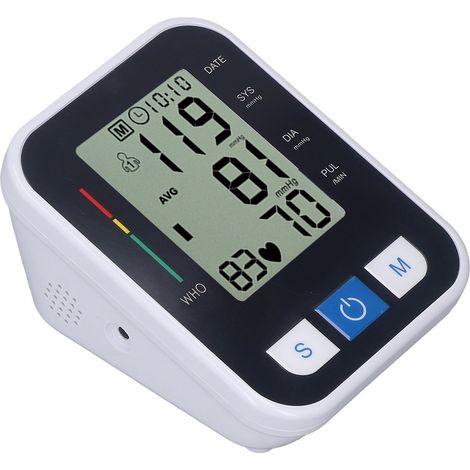 Tensiomètre de bras, écran LCD, 2 modes utilisateur, mémoire de 99 mesures. (1/5)