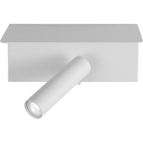 FABRILAMP 171661001 Appliquer 3w 4000k Leonardo Blanco C/étagère Y Usb 150lm C/switch 14x18x14cm Orientb