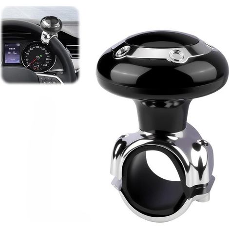 Bouton de volant universel pour voiture – Poignée rotative ergonomique amovible pour faciliter la direction – Boule de volant pour voiture camion tracteur bateau tondeuse chariot et autres véhicules (1/5)