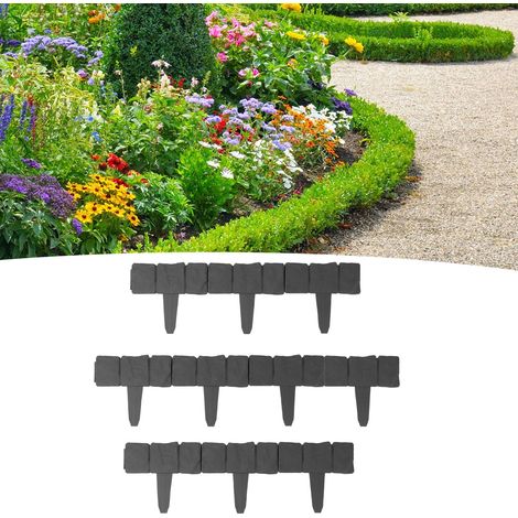 Clôture/muret/petite haie/balcon/parterre de fleurs/jardin/pelouse/mur de soutènement potager/désherbage/imitation pierre (10 pièces) (1/5)